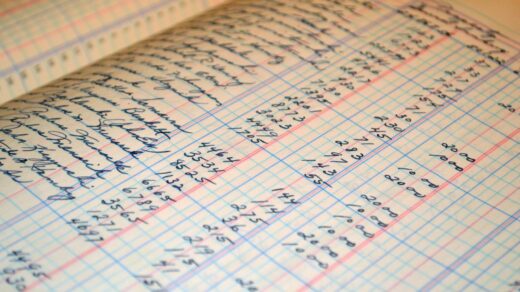 close up photo of ledger s list