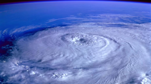eye of the storm image from outer space