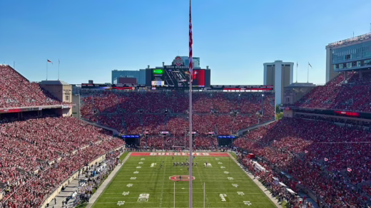 ohio state football game at packed stadium