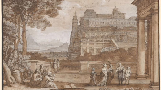 Queen Esther Approaching the Palace of Ahasuerus Claude Lorrain (Claude Gellée) French 1658