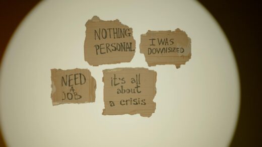 job slogans written on piece of papers