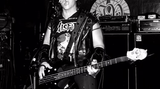 Jerry Only performing live with the Misfits, Sala Copernico, Madrid, April 23, 2008.
